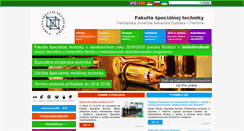 Desktop Screenshot of fst.tnuni.sk