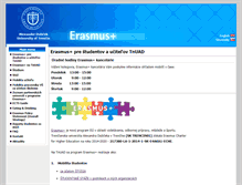 Tablet Screenshot of erasmus.tnuni.sk